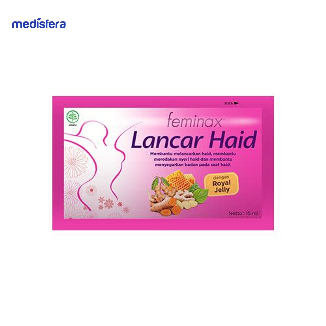FEMINAX LANCAR HAID CAIR 15ML (1 box isi 5 Sachet)