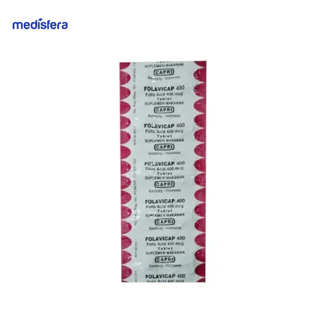 FOLAVICAP 400MCG TABLET